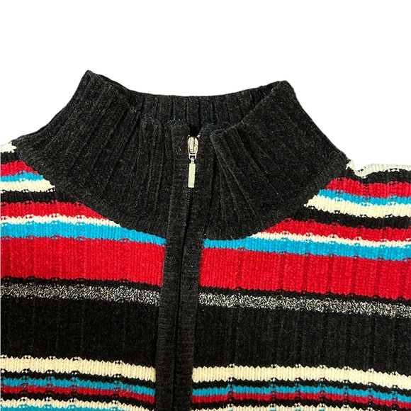 Karen Scott stripped quarter zip sweater - Picture 5 of 10